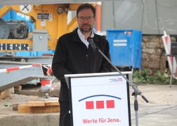 Richtfest Ernst Abbe Buecherei In Jena 14102021 00019